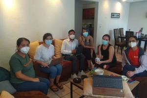 Equipo de ponentes y moderadores de Compañeros En Salud, durante el primer día del congreso.