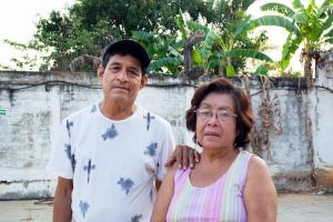 Leonardo Ramos y su esposa, Leonarda Ramírez. 