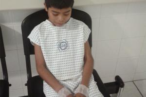 Meynor durante su tratamiento.