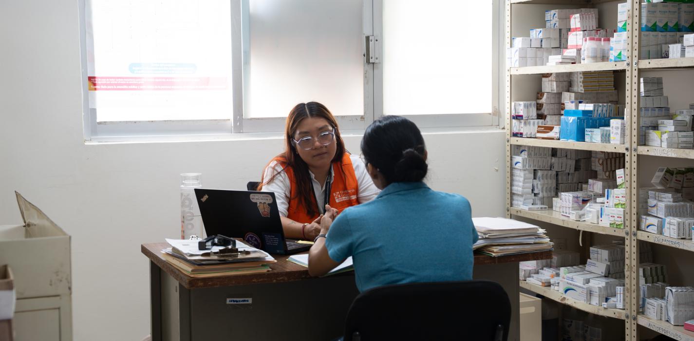 Equipo de Salud mental brindando atención en la comunidad de Reforma