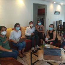 Equipo de ponentes y moderadores de Compañeros En Salud, durante el primer día del congreso.