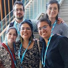El Dr. Bruno Vargas, Dra. Fátima Rodríguez, Psic. Erika Valtierra, Dra. Doris Altúzar y Dra. Ariwame Jiménez en el congreso TUFH 2022