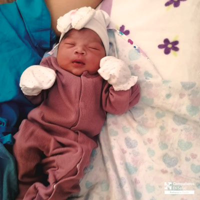 María Fernanda, la hija de Yareth, nació un 19 de septiembre de 2021